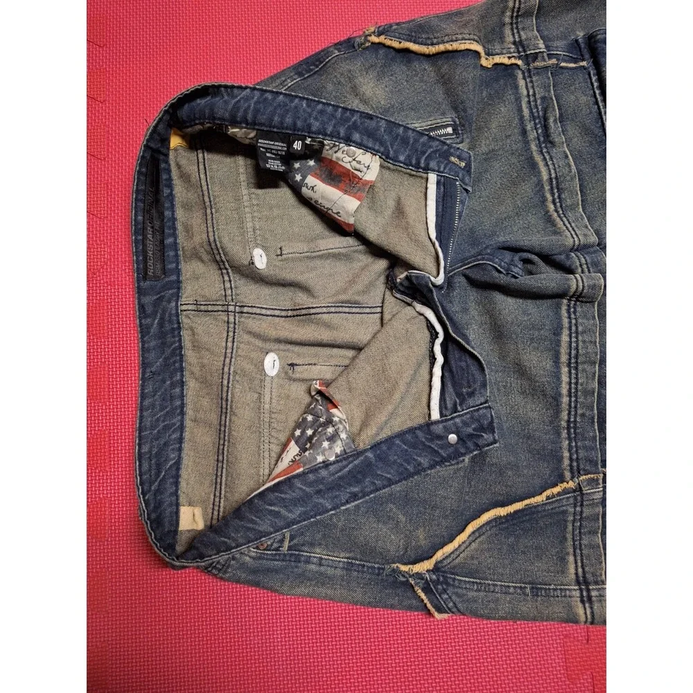 Rockstar Original RSM250 Baggy Fit Jeans convertible Zip-Off Pants Size 40 Men's